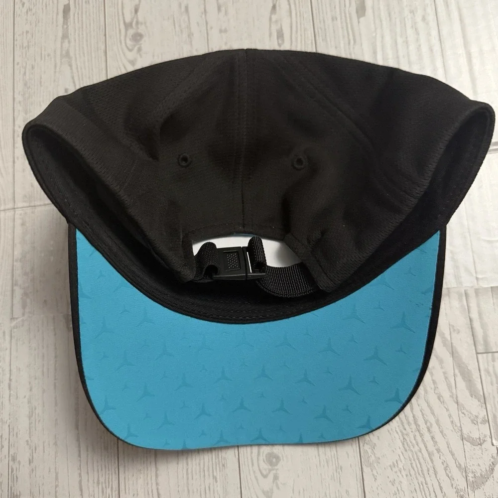 Genuine Mercedes Benz Logo Cap - Black W/ Blue Trim Brand New OEM Authentic
